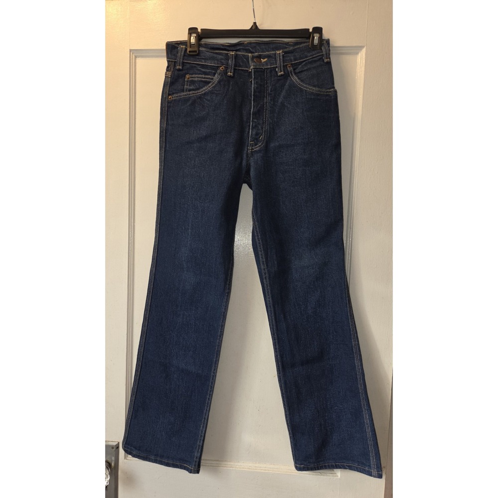Vintage 80's Women's Levi's Movin On Dark Wash Denim Jeans. Straight Leg 30x29.